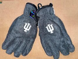 INDIANA HOOSIERS GRAY Smart Touch Knitted Gloves MEDIUM Winter - €14,01 EUR