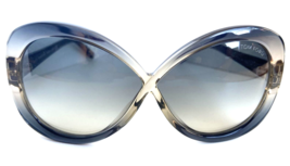 New Tom Ford TF226 20B Margot 63mm Gray Oversized Women&#39;s Sunglasses Italy - £151.42 GBP