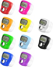 Pack of 10 Colors Electronic Finger Counter Mini LCD Digital Display Tally Count - £18.56 GBP