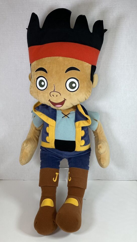 Jake & Neverland Pirates Jumbo 24” Plush Pillow Buddy Toy Doll Disney - $14.03