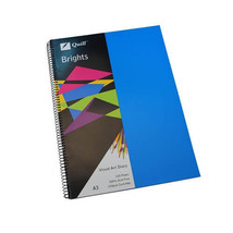 Quill Brights Visual Art Diary A3 (60 leaves) - Marine Blue - $41.30