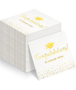 Class of 2024 Graduation Napkins, 100Pcs Disposable Congratulation Grad ... - £20.58 GBP