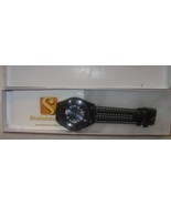 Impulse by STEINHAUSEN Men Watch IM8523LU Racing Stripe Quartz Black/Blu... - $64.50