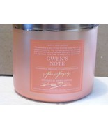 GWEN&#39;S NOTE  Bath &amp; Body Works 3 Wick Candle  14.5OZ  New - £20.22 GBP