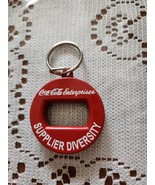Coca Cola Bottle Opener Keyring Metal Soda Keychain  Vintage 1990s Made ... - $25.50