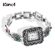 Fashion Antique Tibetan Silver Quartz Wristwatch Women&#39;s Bracelet Watches Luxury - £16.01 GBP