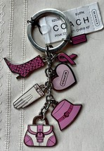 Coach 92030 BCA Breast Cancer Awareness Multi Mix Enamel Keychain Key Fo... - £39.07 GBP