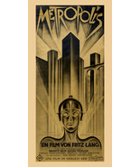 Metropolis 1927 Fritz Lang Silent Film Cinema Movie Poster Art Print - $24.99+