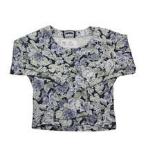 Best American Clothing Co Shirt Womens S Multicolor Floral Cropped Pullover - $18.69