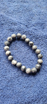 New Bracelet Black and White Beads Stretchy Beach Summer Collectible Decorative - £11.98 GBP