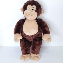 Build A Bear Smiley Monkey Dark Brown Plush 18&quot; Gorilla Stuffed Animal T... - £18.19 GBP