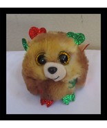 Ty Puffies Fudge the Reindeer Ball 3&quot; NEW - $13.56 CAD
