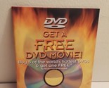 1990s DVD Pullout HBO &quot;Get a Free DVD Movie!&quot; Brochure - $5.22