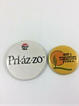 1985  PIZZA HUT “Pri-áz-zō” PRIAZZO Pin Pinback  &amp; Tombstone Pizza buttons. - £7.71 GBP