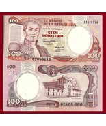Colombia P426A, 100 Peso, Gen Nariño /  Villa de Leyva, printing press 1... - $2.99