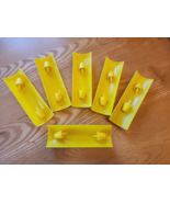 Vintage Kitsch Corn on the Cob Holders w/ear picks Green Plastic Set/6 - $26.86