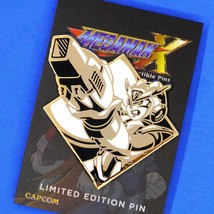 Mega Man X Zero Enamel Pin Limited Edition 500 Gold Emblem Figure - £13.28 GBP