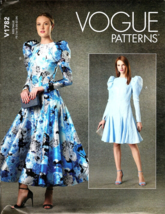 Vogue V1782 Misses 16 to 24 Princess Seam Dress UNCUT Sewing Pattern - $23.16