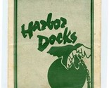 Harbor Docks Menu Harbor Boulevard Destin Florida 1983 - £10.90 GBP