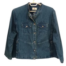 Woolrich Denim Barn Jacket XL Womens Chore Jean Utility Shacket Oversize... - £31.06 GBP