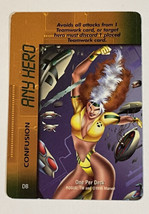 Marvel Overpower Any Hero Card 1996 Rogue Confusion - £1.38 GBP