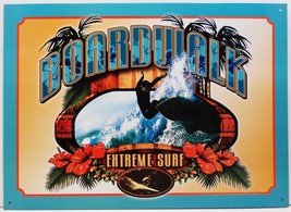 Boardwalk Extreme Surf Beach Metal Sign - £15.67 GBP
