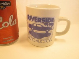 Coffee Cup Glass Mug RIVERSIDE AUTO AUCITON [Y3A5] - $11.52