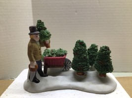 Lemax Hearthside Village Tree Harvest Porcelain Figurine 1992 Victorian ... - $19.80
