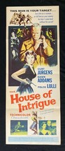House Of Intrigue Insert Movie Poster 1959 Curt Jurgens - £59.06 GBP