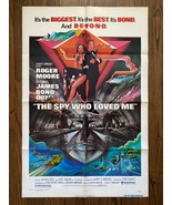 THE SPY WHO LOVED ME (1977) James Bond 007 ART BY BOB PEAK Folded VF Con... - $350.00