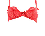 L&#39;AGENT By AGENT PROVOCATEUR Womens Bra Lace Elegant Vanesa Red Size 32B - £39.47 GBP