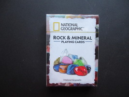 National Geographic Rocks &amp; Minerals Playing Cards - New Great Stocking Stuffers - £6.29 GBP