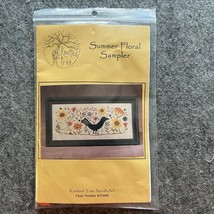 2007 Knotted Tree Cross Stitch Chart &amp;-Floss - Summer Floral Sampler - $18.55
