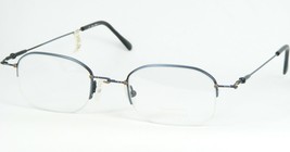L.E. H004 1 Steel Blue /MUSTARD Eyeglasses Glasses Metal Frame 47-22-140mm Italy - £77.06 GBP