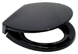 Toto SS113#51 Soft Close Round Toilet Seat With Cover , Ebony Black - £74.39 GBP