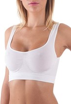Padded Bra Top Microfiber Women Removable Cups Beautiful - $313.87 MXN