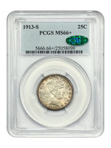 1913-S 25C PCGS/CAC MS66+ - $45,832.50