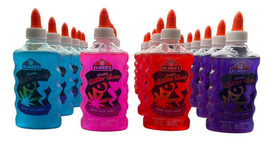 24ct - Elmer&#39;s Washable Liquid Glitter Glue for Slime 6 oz Blue Red Pink... - $24.74