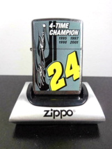  4-TIME CHAMPION 1995 1997 1998 2001 JEFF GORDON Nascar Zippo Lighter - $23.70