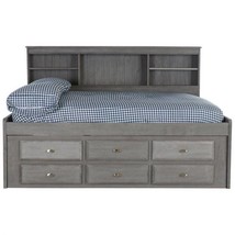 Claire Full Size Grey Storage Bed - £971.01 GBP