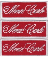CHEVY SS MONTE CARLO RED SEW/IRON ON PATCH BADGE EMBROIDERED 350 454 383... - £10.24 GBP