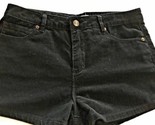 Women&#39;s Juniors Forever 21 Black Cord Short Shorts Size 28 Pockets 015-07 - £5.48 GBP