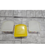 Wonder Bread Vintage Plastic Lunch Box Picnic Sandwich Containers Set of... - $21.93 CAD