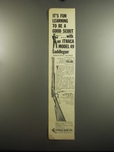 1967 Ithaca Gun Model 49 Saddlegun Ad - It&#39;s fun learning to be a good scout - $18.49