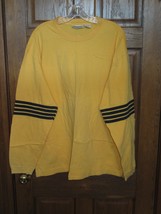 Vintage Aeropostale Bright Yellow Long Sleeve with Navy Stripes Shirt - ... - $19.78