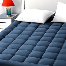 Full Size Mattress Pad Pillow Top Cover Quilted Protector 8-21 54X75 Inches - £78.14 GBP