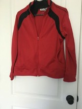 Athletic Works Boys Red &amp; Black Athletic Full Zip Track Jacket Size Large  - £27.91 GBP