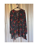 Free People Electric Orchard Swing Tunic Mini Dress Keyhole Neck Size Small - $34.97 CAD