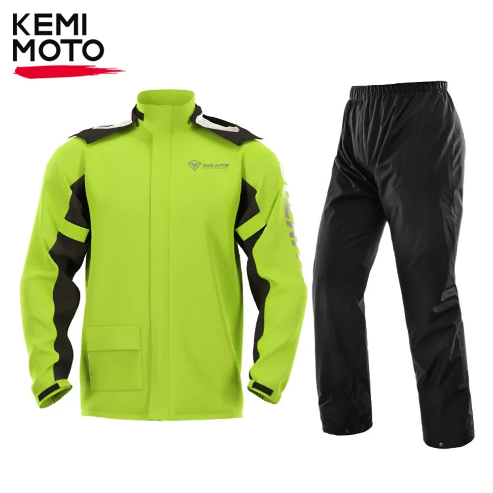Men‘s Raincoats For Motorcycle Split Waterproof Jacket Pants Motorcross Rain - £69.58 GBP+