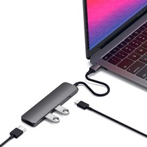 Satechi Slim Type-C Multi-Port Adapter with USB-C Pass-Through, 4K HDMI,... - $81.99